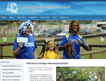 Tablet Screenshot of heritageinternationalschool.org